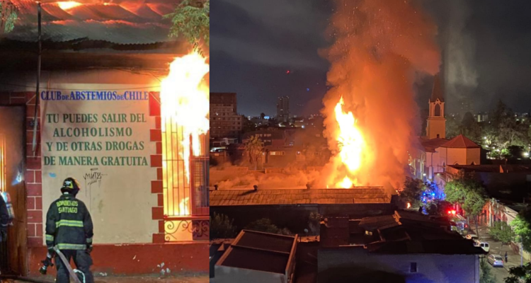 Incendio destruyó el Club de Abstemios y otras propiedades en el barrio Yungay