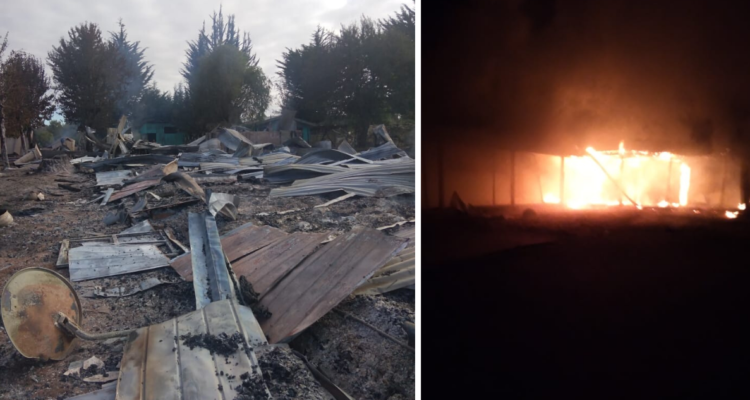 Incendio en escuela rural de Victoria