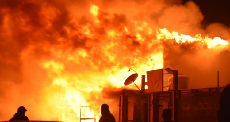 anciano muerto incendio Mejillones