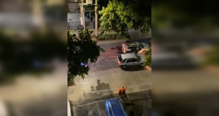Pareja fue víctima de portonazo en Las Condes