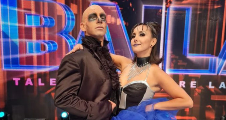 La pareja de bailarines conformada por María Isabel Sobarzo y Christián Ocaranza en Aquí se Baila.