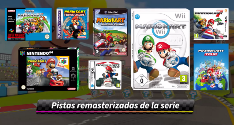 48 pistas disponibles históricas disponibles en Mario Kart 8 Deluxe
