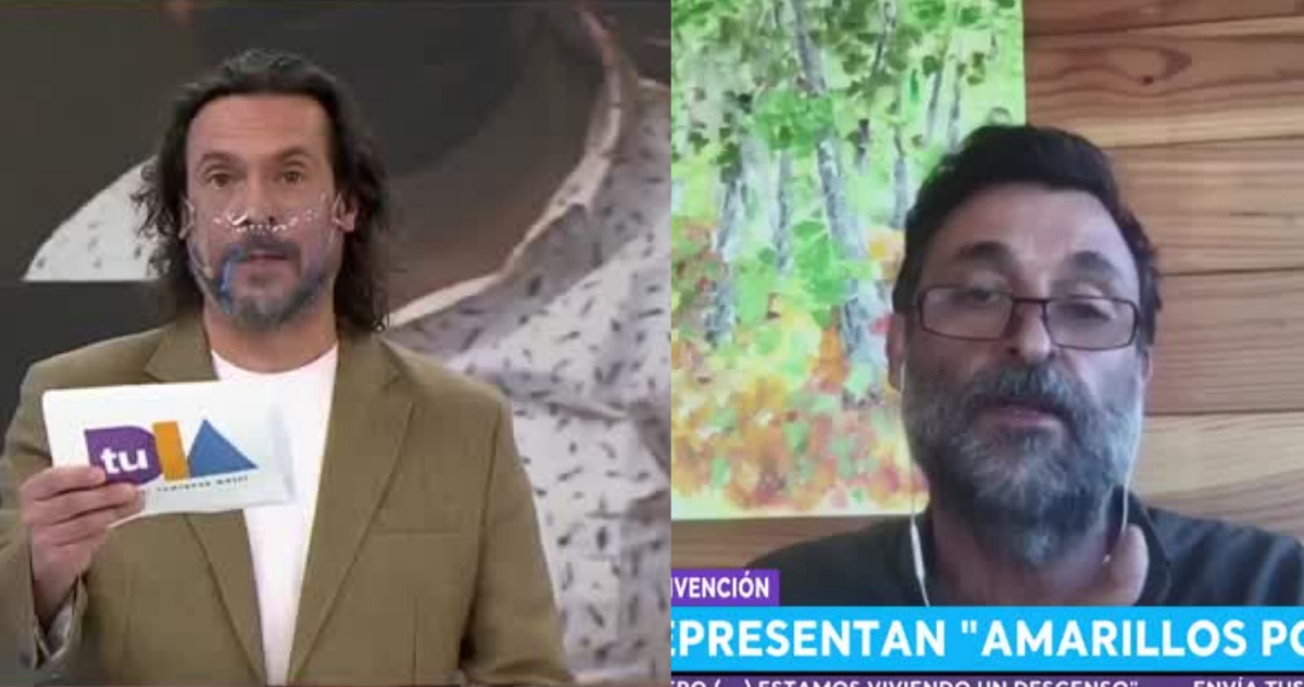 El periodista Mauricio Jürgensen y Cristián Warnken en el matinal Tu Día.