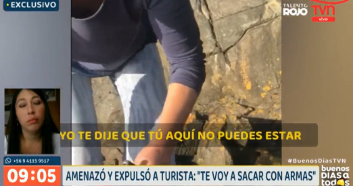 Mujer en una playa