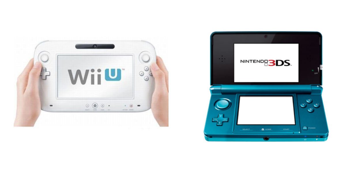 Consolas portátiles de Nintendo Wii U y 3DS