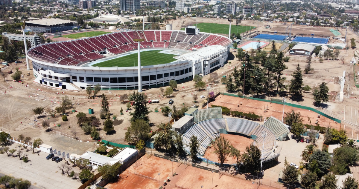 Obras Estadio Nacional Santiago 2023