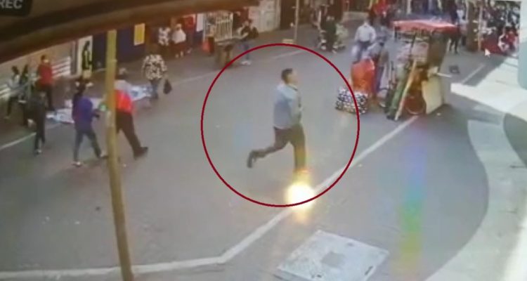 Video capta a acusado huyendo tras crimen de joven