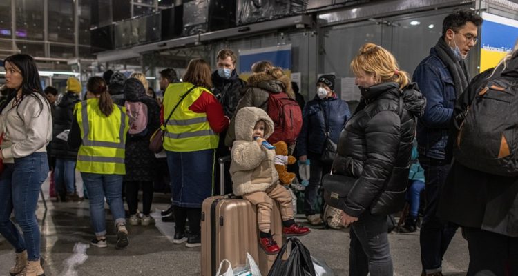 Refugiados ucranianos.