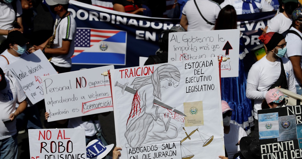 Protestas en El Salvador