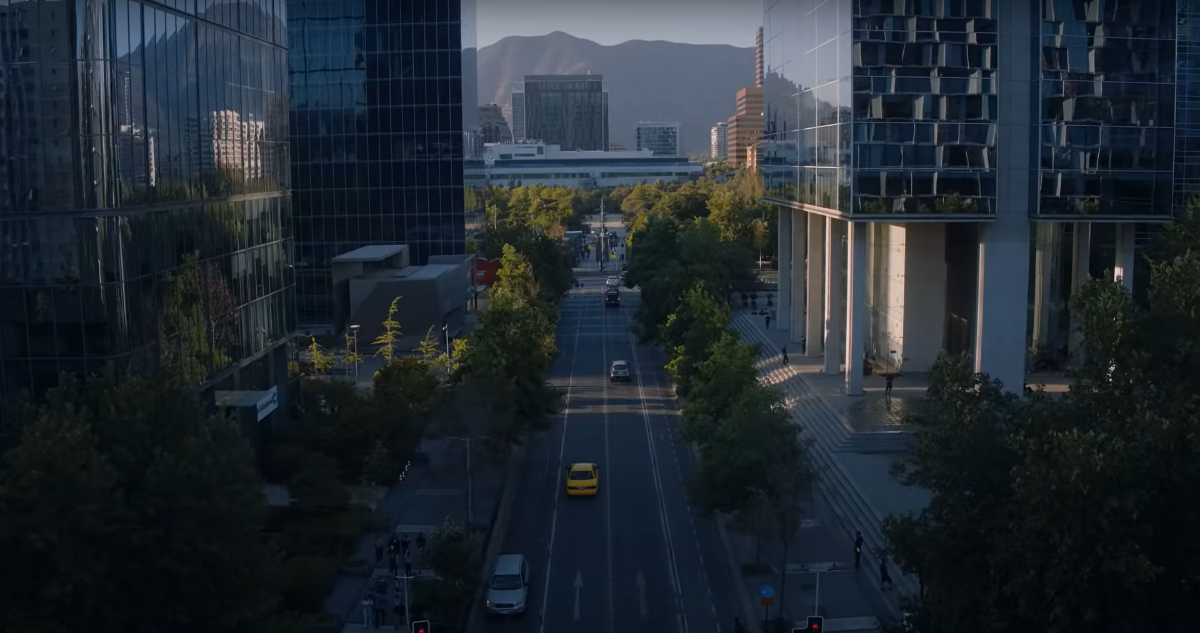 Rosario Norte, Las Condes, Santiago de Chile en video promocional del Galaxy S22 Ultra