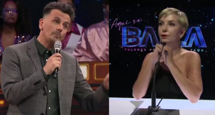 Sergio Lagos y Francisca García-Huidobro en medio de su tensa charla en Aquí se Baila.