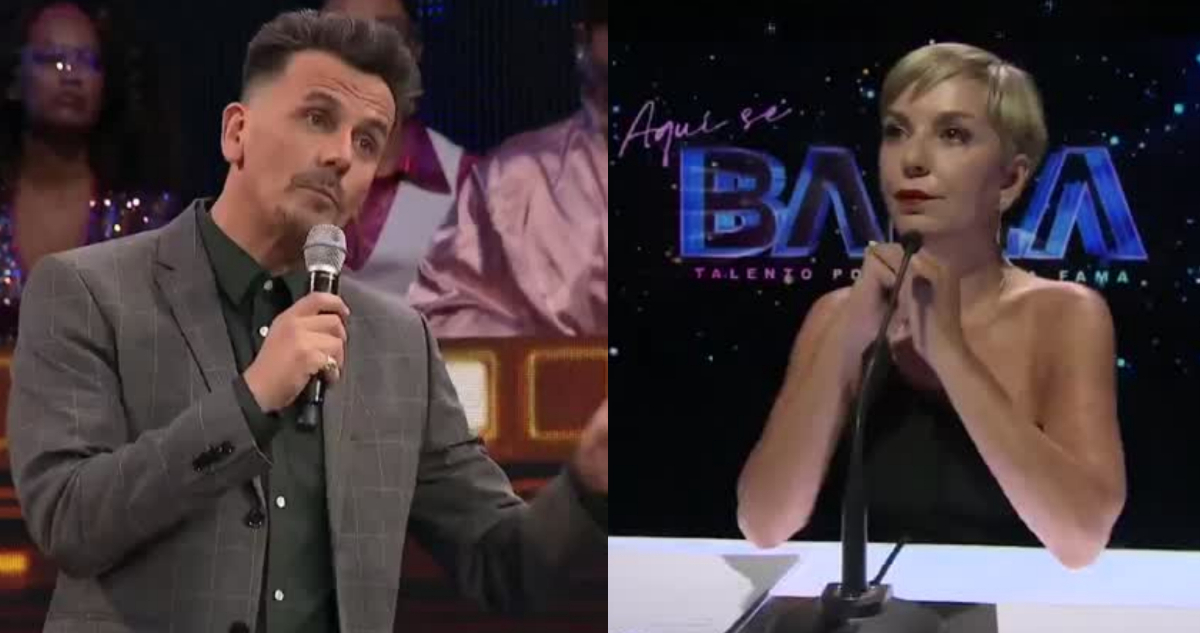 Sergio Lagos y Francisca García-Huidobro en medio de su tensa charla en Aquí se Baila.