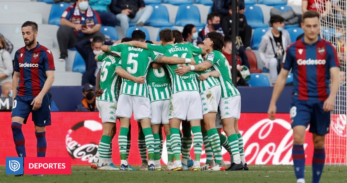 Levante y Betis de Manuel Pellegrini se enfrentan por La Liga española