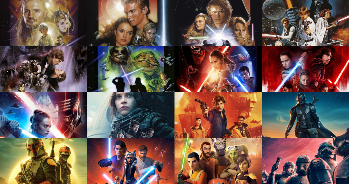 Pósters de todas las películas y series de Star Wars