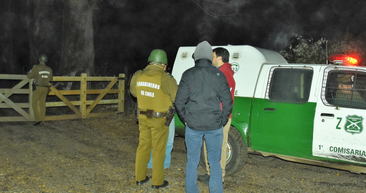 Trabajadores fueron encontrados muertos al interior de camioneta el fundo de Mininco