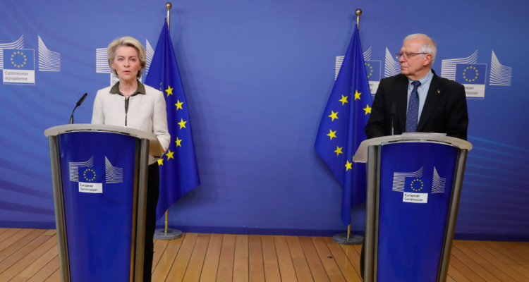 Presidenta de la Comisión Europea y medidas contra Rusia