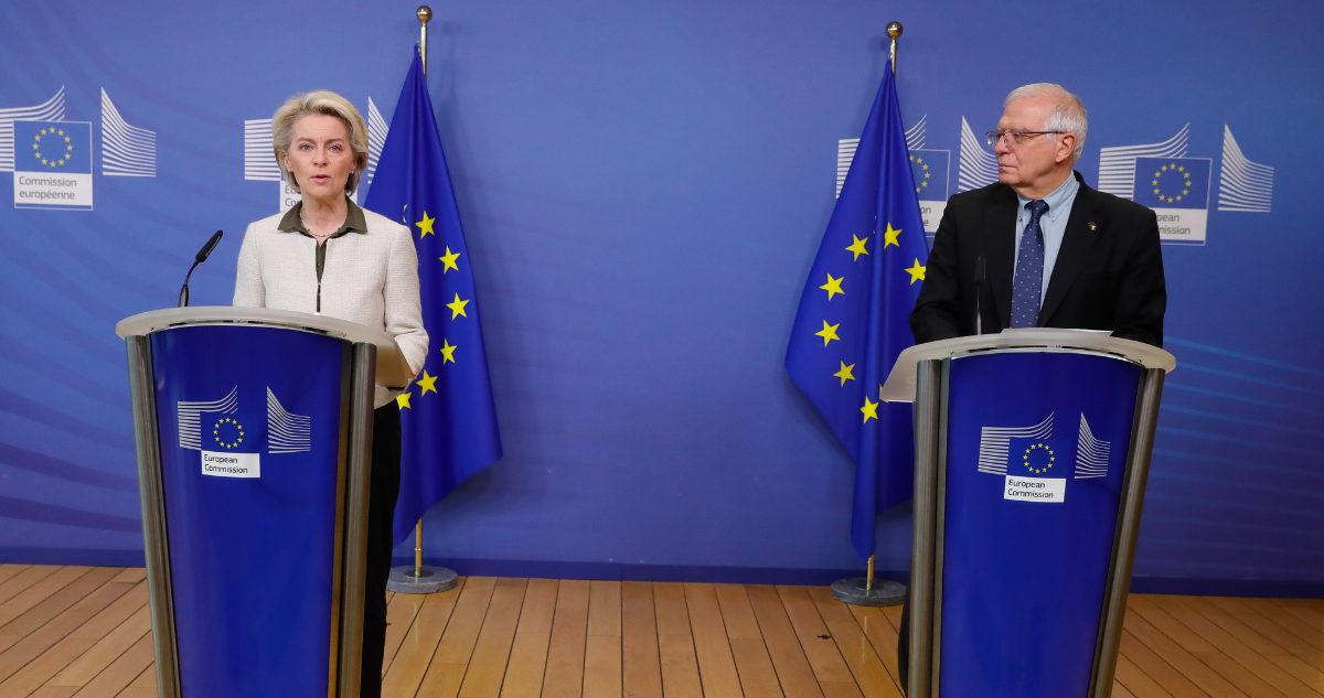 Presidenta de la Comisión Europea y medidas contra Rusia
