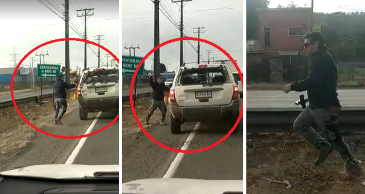 Video agresión en la Ruta 160.