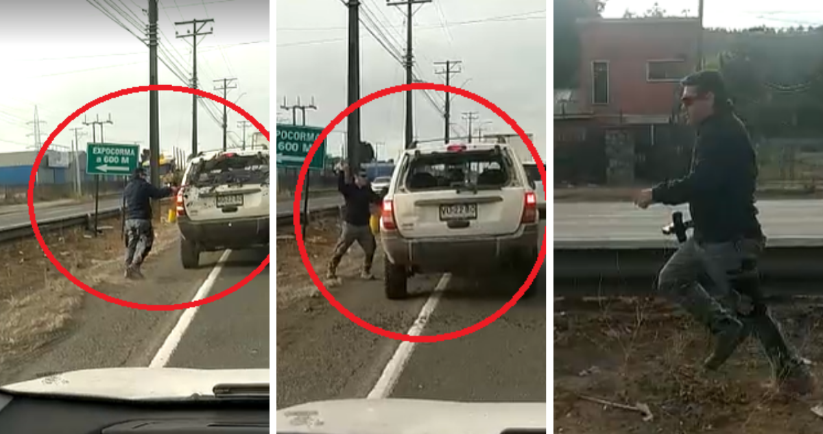 Video agresión en la Ruta 160.