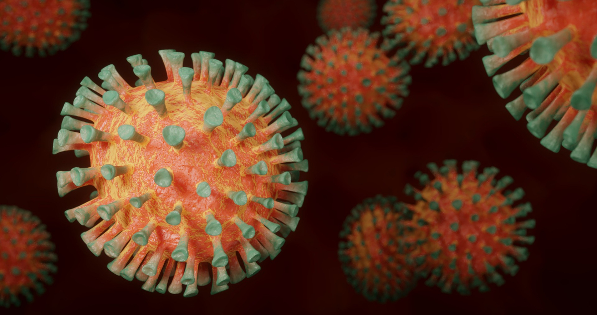 Una muestra computarizada de cómo se vería el virus que provoca COVID-19. Una forma de saber si se está contagiado es a través de un auto test,