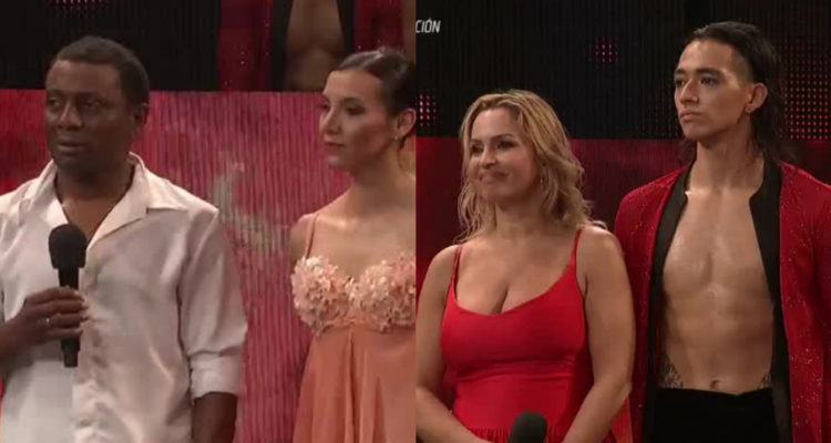 En la imagen se ve a Ángel Torrez y Yasmín Valdés junto a sus respectivas parejas escuchando al jurado.