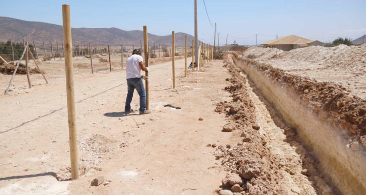 Vecinos de Coquimbo protegen terrenos con cercos y zanjas