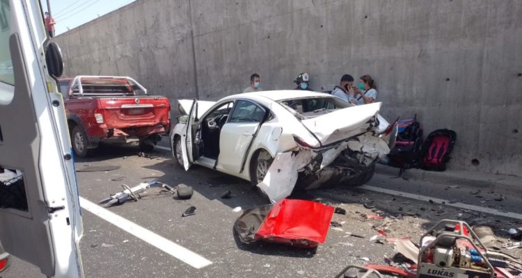 Accidente de tránsito en Ruta 5 Sur