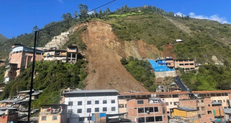 Fotografía del alud.