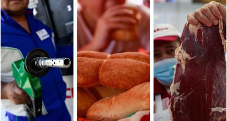 IPC ya acumula alza de 7,8% en 12 meses y en febrero subió precio del pan, carne y gasolina