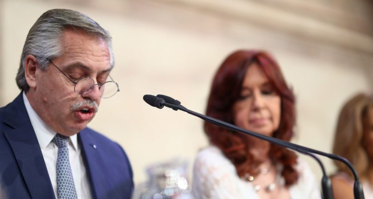 Alberto y Cristina Fernández.