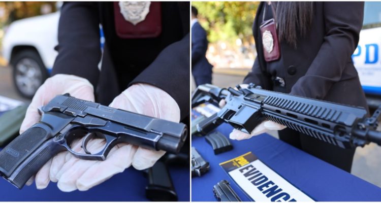 Armas incautadas a detenido