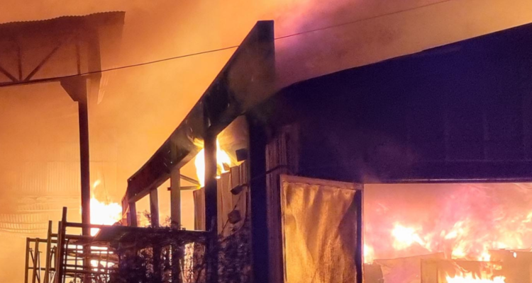 Ataque incendiario en Cañete.