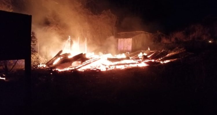 Ataque incendiario en Lanco