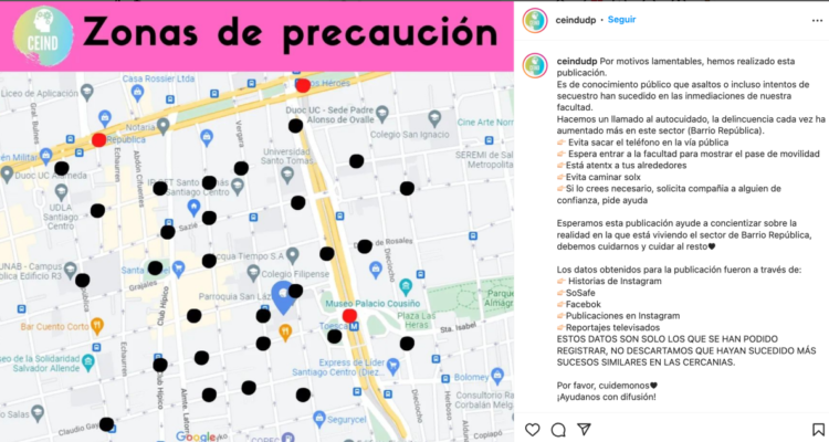 Preocupación en Barrio Universitario de Santiago por denuncias de robos e intento de secuestro