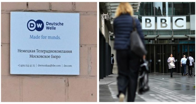 Imágenes de contexto sobre la DW y la BBC.