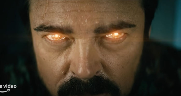 Billy Butcher lidiando con sus nuevos superpoderes.