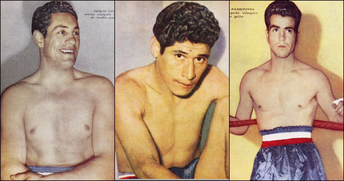 Carlos Lucas, Ramón Tapia y Claudio Barrientos