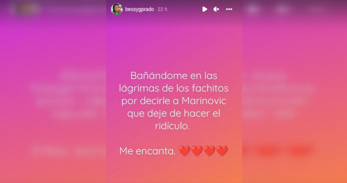 Bessy Gallardo en Instagram