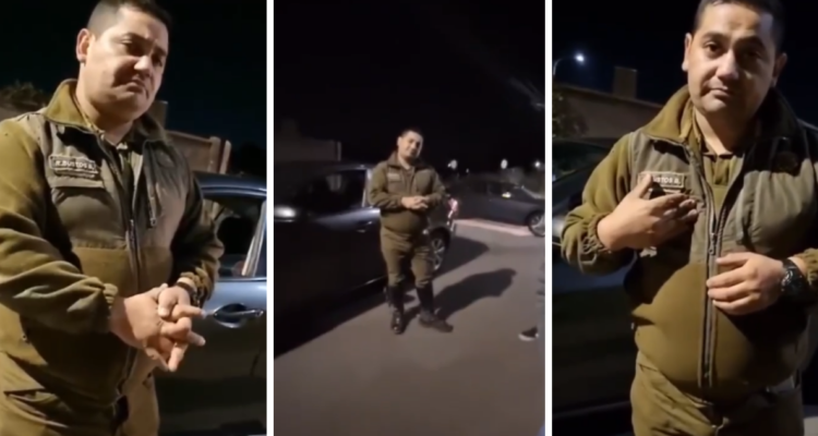 Carabinero se vuelve viral tras chocar ebrio en Los Ángeles: se dio a la fuga y fue dado de baja