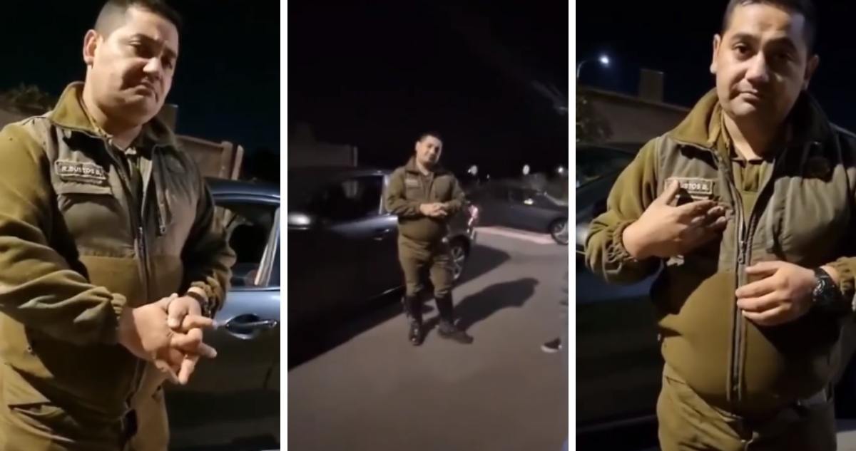 Carabinero se vuelve viral tras chocar ebrio en Los Ángeles: se dio a la fuga y fue dado de baja