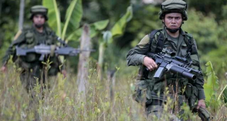 Contexto de soldados colombianos.