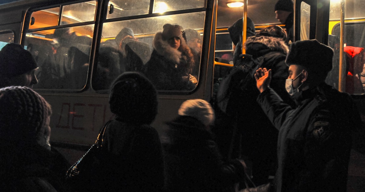 Evacuación en Ucrania