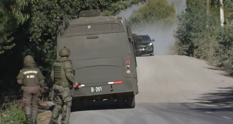 Disparos durante arribo de Siches a Ercilla.