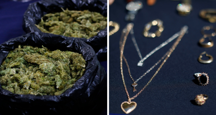 Doce detenidos deja operativo por drogas de PDI en Los Andes