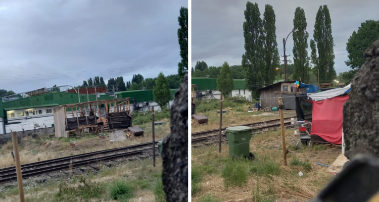 Terrenos abandonados de EFE en Osorno.