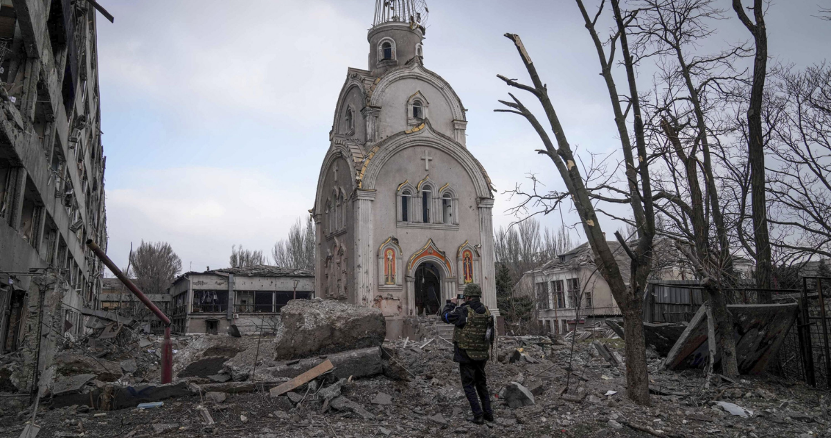 Destrucción en Mariupol