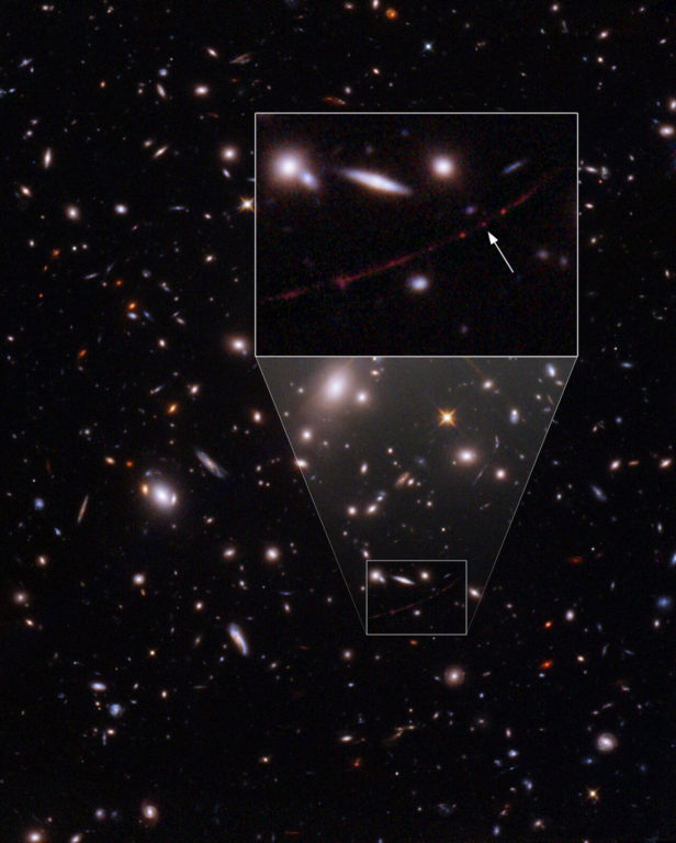 Una fotografía de la estrella encontrada gracias al telescopio Hubble.
