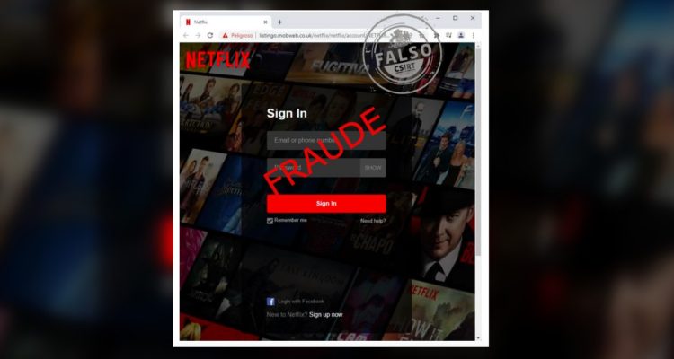 Advierten que en Chile circula web que suplanta a la de Netflix y roba datos a los abonados