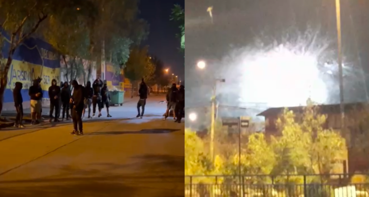 Intensos disparos y fuegos artificiales por funeral de alto riesgo en Lo Espejo