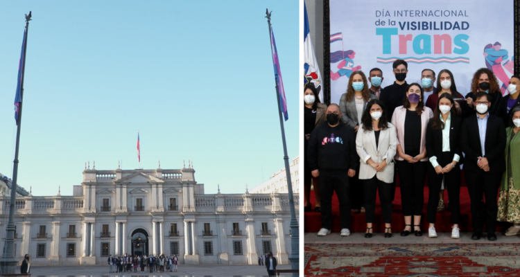 gobierno iza la bandera trans